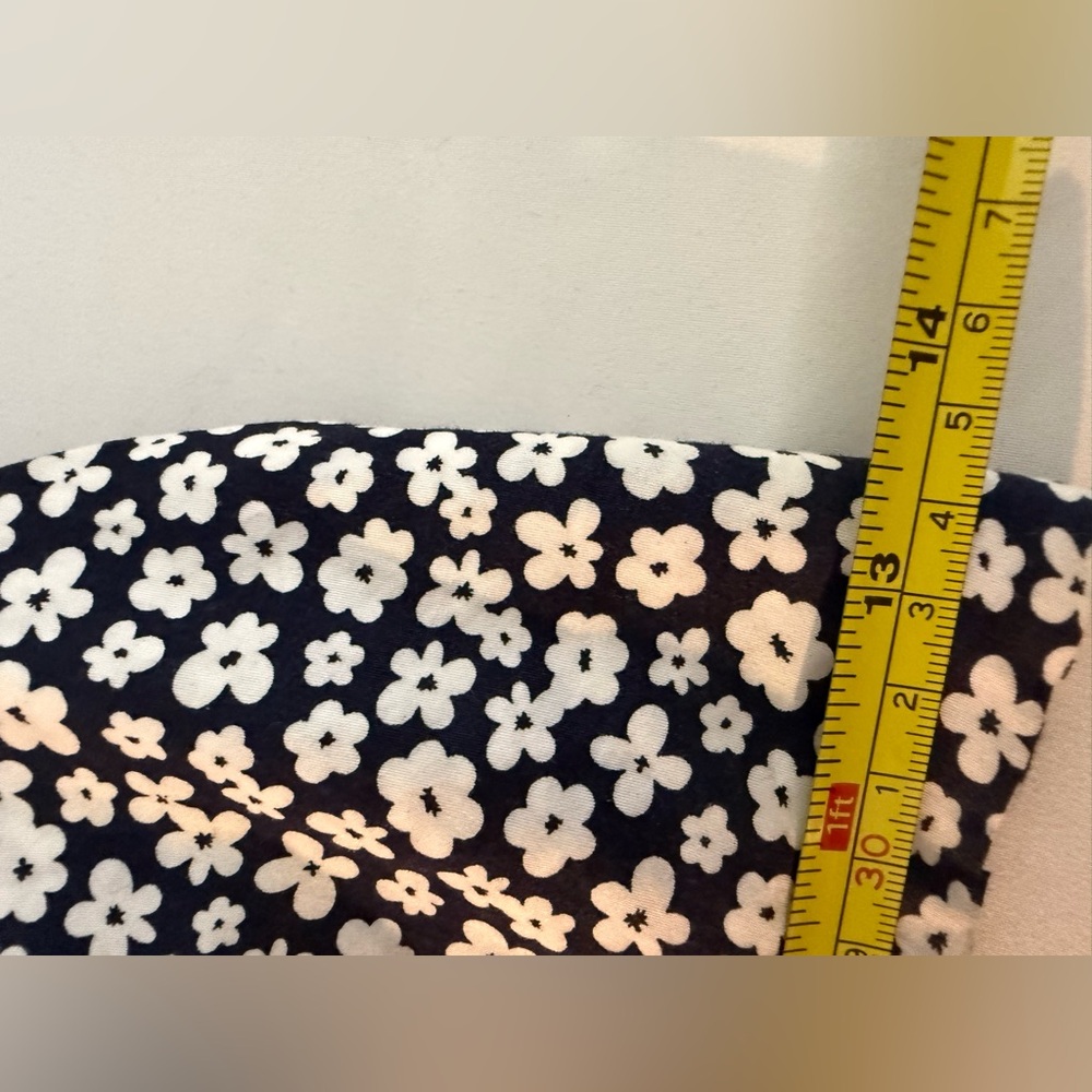 Mikoh floral bleu and white crop top size 2 - Picture 8 of 9